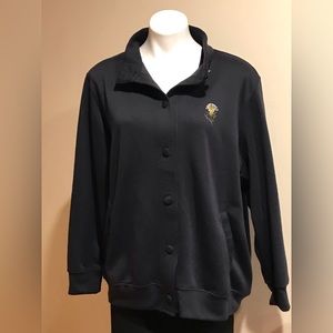 Damart Navy Blue Cardigan Soft & Comfortable Long Sleeve CollaredJacket Size XL